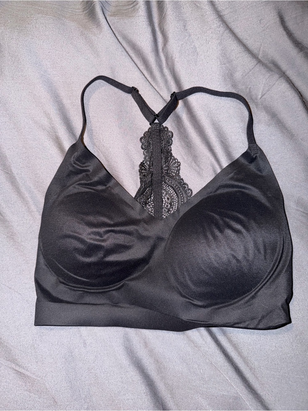 Soma Black Lace-Back Wireless Bralette
